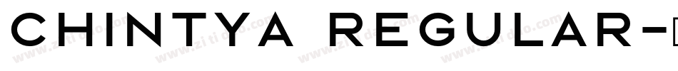 Chintya Regular字体转换